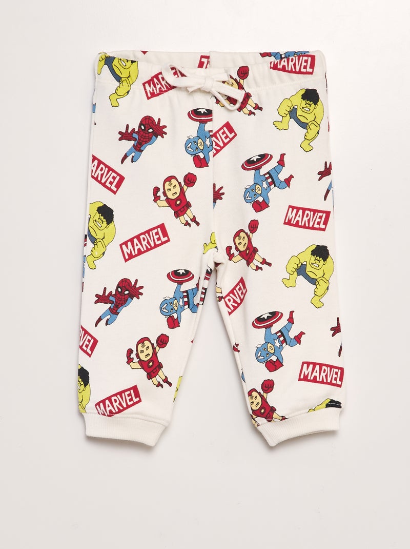 Pantaloni joggers 'Marvel' BIANCO - Kiabi