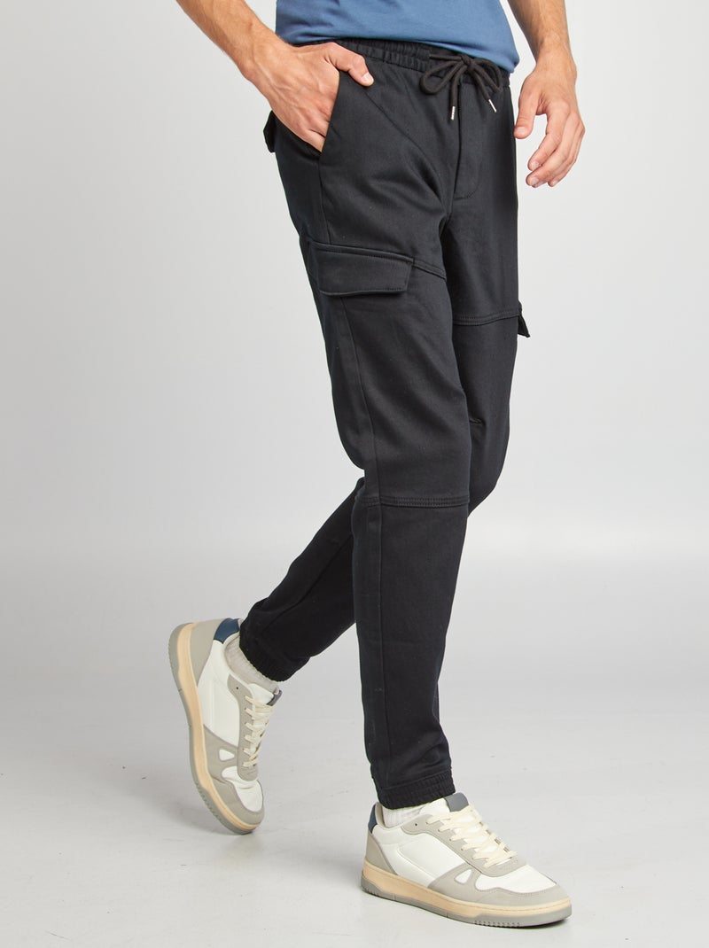 Pantaloni joggers multiasche nero - Kiabi