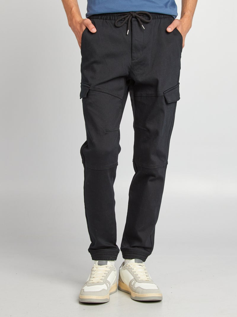 Pantaloni joggers multiasche nero - Kiabi