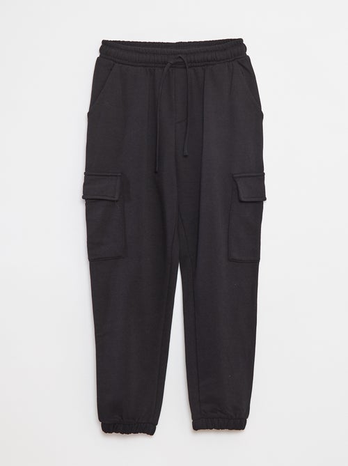 Pantaloni joggers multitasche in tessuto felpato - Kiabi