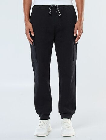 Pantaloni joggers multitasche tinta unita