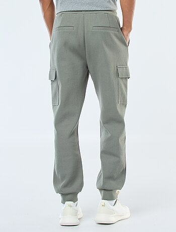 Pantaloni joggers multitasche tinta unita