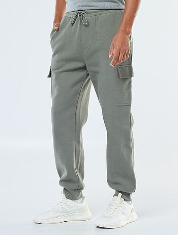 Pantaloni joggers multitasche tinta unita