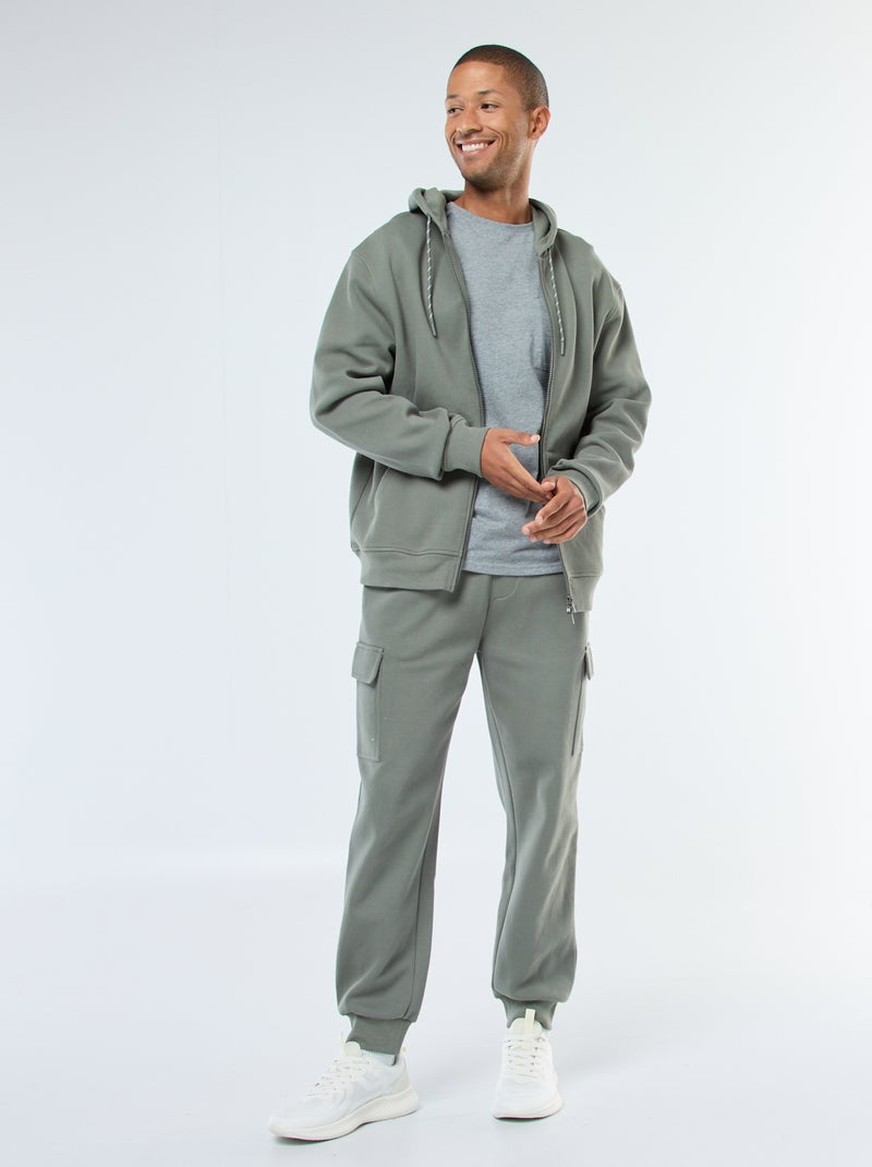 Pantaloni Da Jogging Uomo Taglie Forti - Larghezza Ampia, Vita Elastica Con Coulisse, Tasche, Ideali Per Tempo Libero E Sport