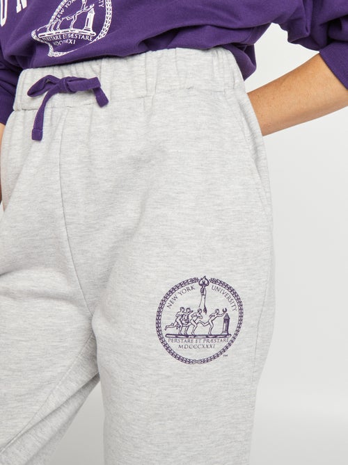 Pantaloni joggers 'New-York University' - Kiabi