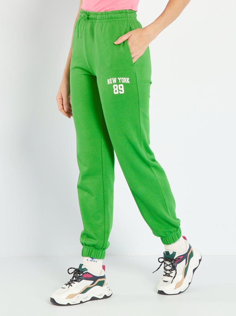 Pantaloni joggers 'New York' Verde - Kiabi