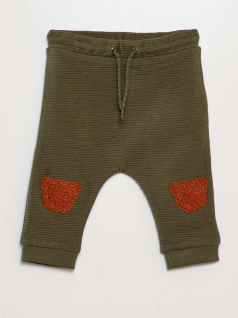 Pantaloni joggers 'orso' KAKI - Kiabi