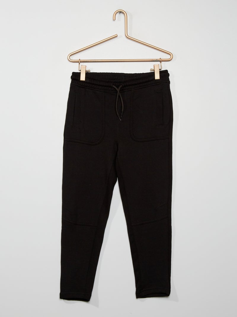 Pantaloni joggers per bambino di corporatura robusta Nero - Kiabi