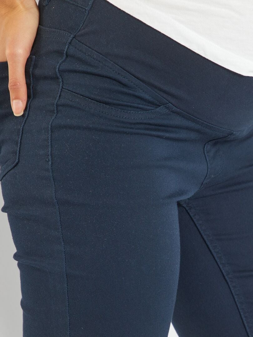 Pantaloni joggers premaman fascia bassa blu - Kiabi