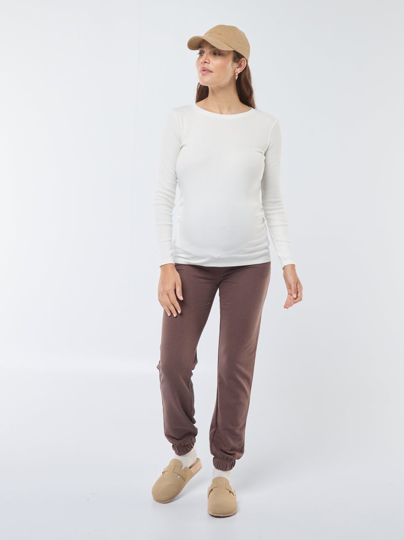 Pantaloni joggers premaman Marrone - Kiabi