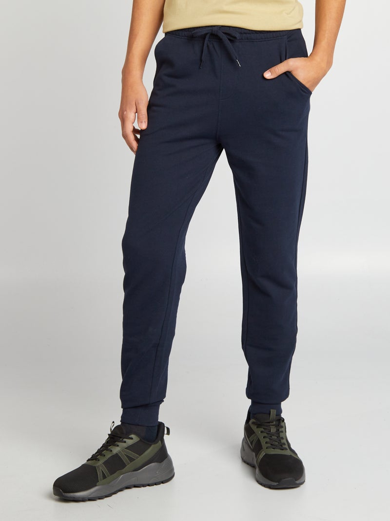 Pantaloni joggers tinta unita blu - Kiabi