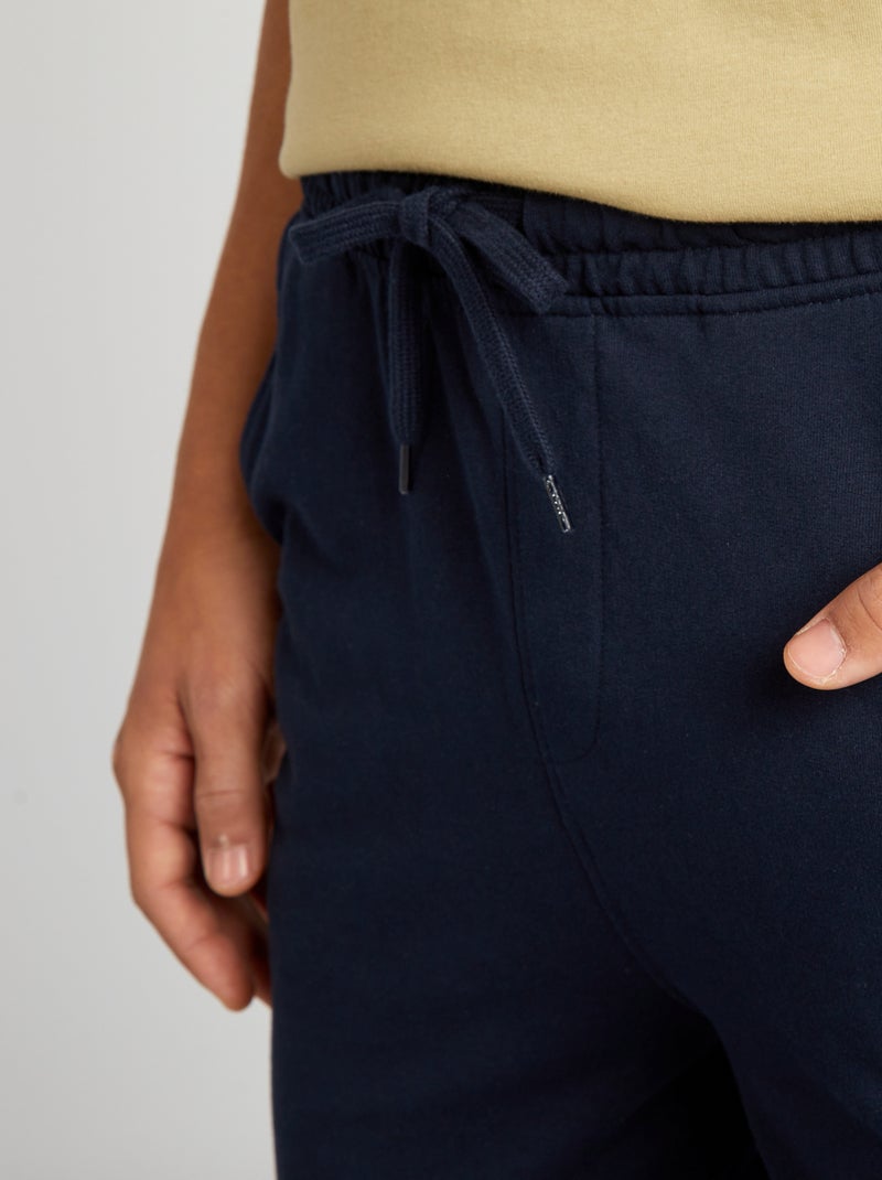 Pantaloni joggers tinta unita blu - Kiabi