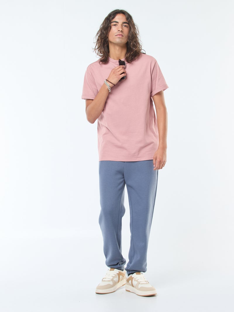 Pantaloni joggers tinta unita con cordoncini da stringere in vita Grigio - Kiabi