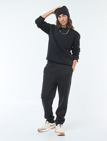 Pantaloni joggers tinta unita con cordoncini da stringere in vita