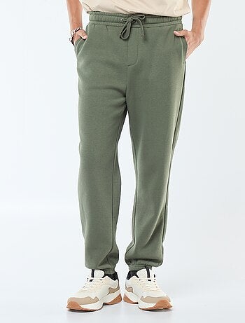 Pantaloni joggers tinta unita con cordoncini da stringere in vita