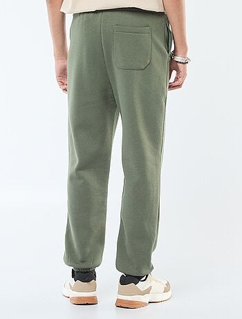 Pantaloni joggers tinta unita con cordoncini da stringere in vita