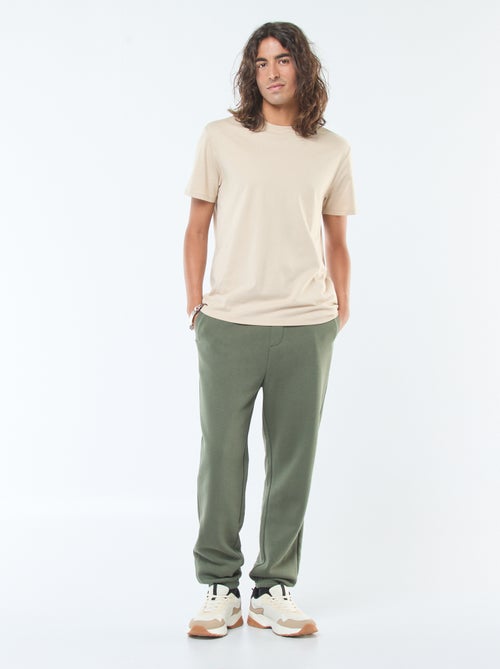 Pantaloni joggers tinta unita con cordoncini da stringere in vita - Kiabi