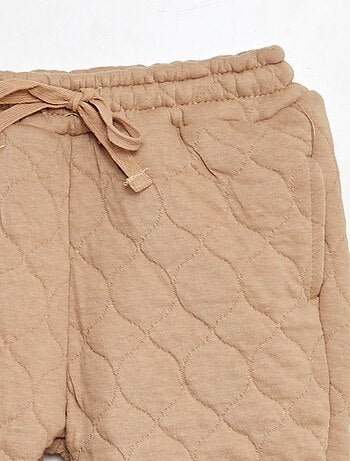 Pantaloni joggers trapuntati e imbottiti