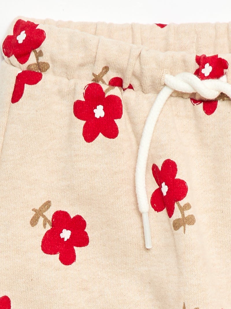 Pantaloni jogging a fantasia Beige - Kiabi