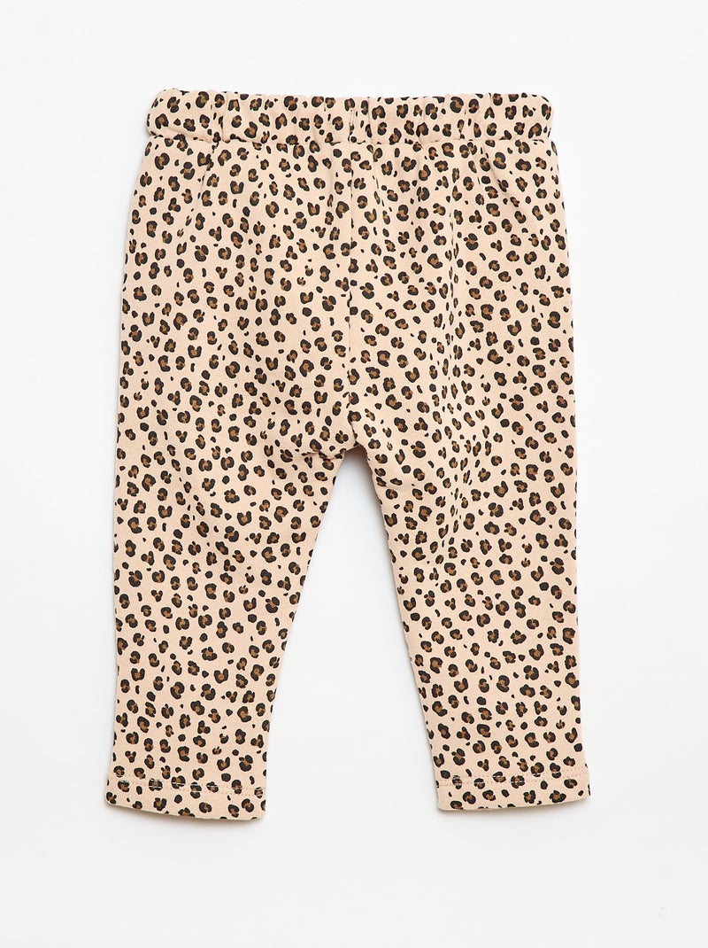 Pantaloni jogging a fantasia Beige - Kiabi