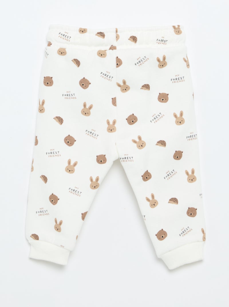 Pantaloni jogging a fantasia Beige - Kiabi
