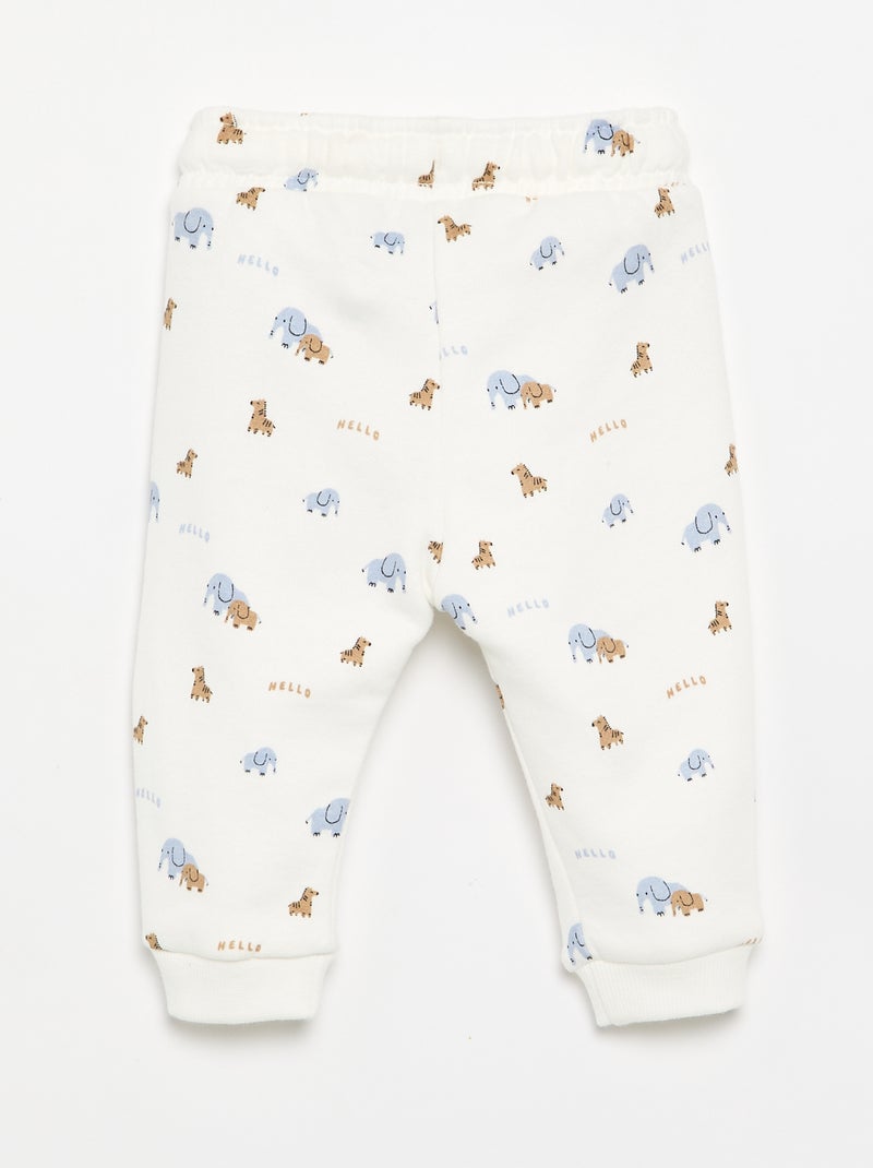 Pantaloni jogging a fantasia Beige - Kiabi