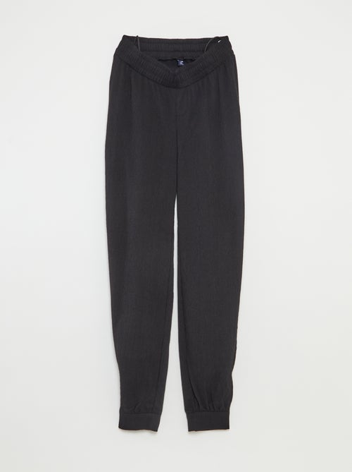 Pantaloni jogging adattivi da donna in maglia leggera - Kiabi Pantaloni jogging adattivi da donna in maglia leggera - Kiabi