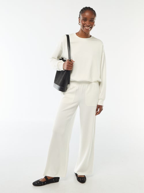 Pantaloni jogging ampi in maglia morbida - Kiabi