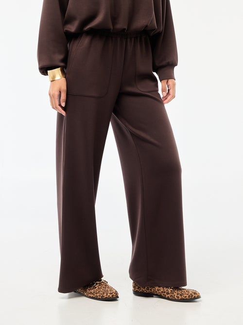 Pantaloni jogging ampi in maglia morbida - Kiabi