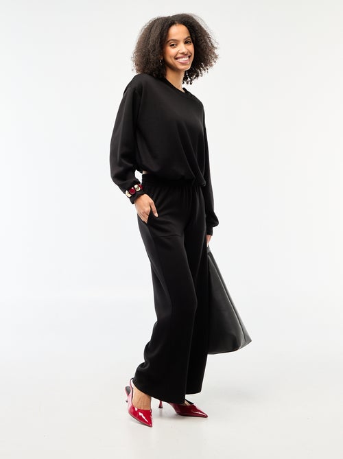 Pantaloni jogging ampi in maglia morbida - Kiabi