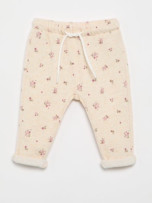 Pantaloni jogging con motivo - Kiabi