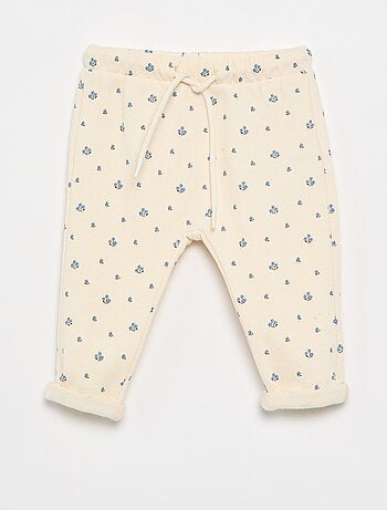Pantaloni jogging con motivo