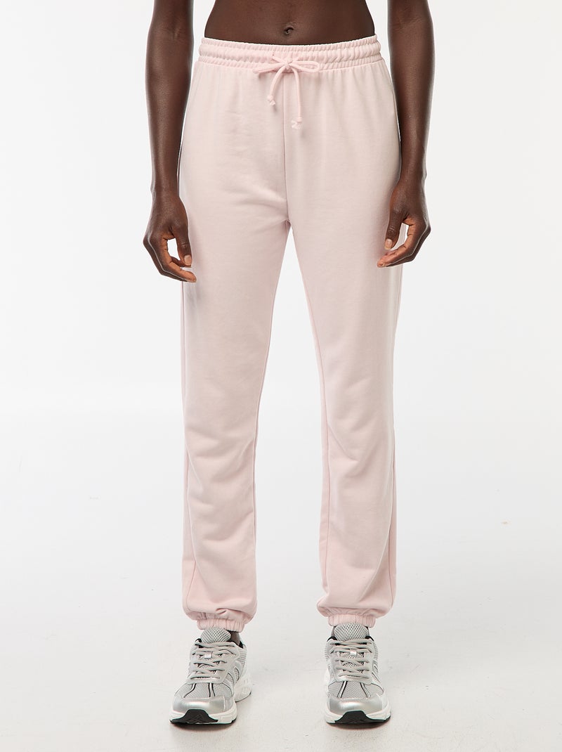 Pantaloni jogging donna French terry Rosa - Kiabi