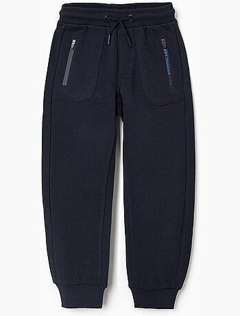 Pantaloni jogging in cotone con coulisse e tasche