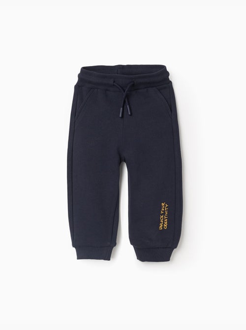 Pantaloni jogging in cotone con stampa creativity - Kiabi