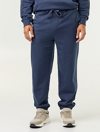 Pantaloni jogging in felpa tinta unita