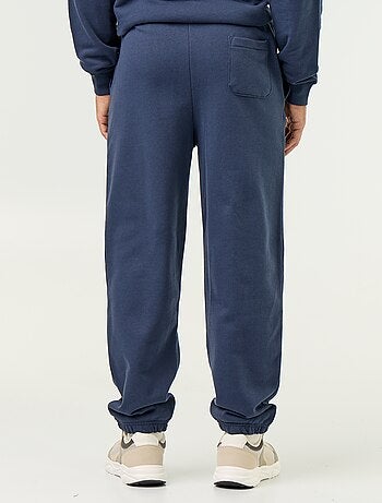 Pantaloni jogging in felpa tinta unita