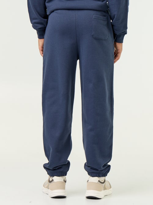 Pantaloni jogging in felpa tinta unita - Kiabi