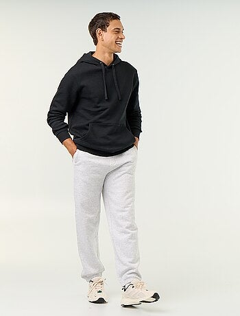 Pantaloni jogging in felpa tinta unita