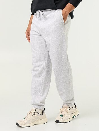 Pantaloni jogging in felpa tinta unita