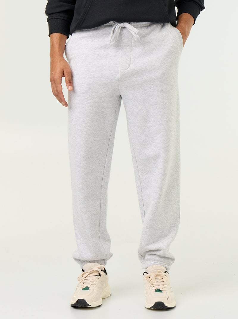 Pantaloni jogging in felpa tinta unita Grigio - Kiabi