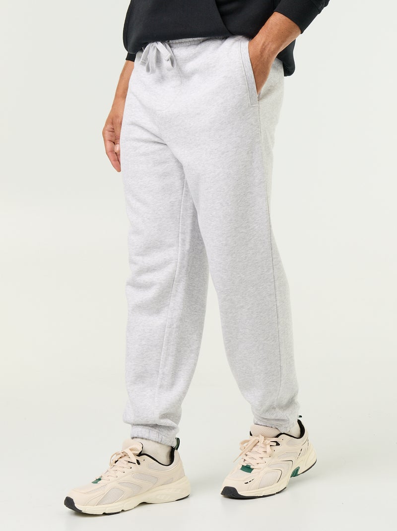 Pantaloni jogging in felpa tinta unita Grigio - Kiabi