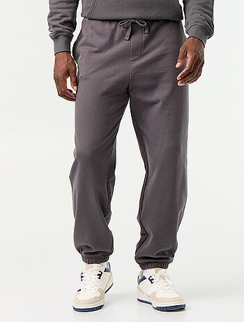 Pantaloni jogging in felpa tinta unita