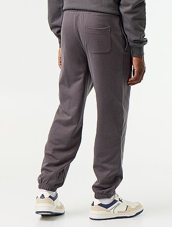 Pantaloni jogging in felpa tinta unita