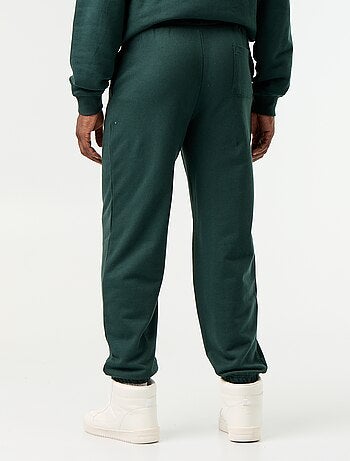 Pantaloni jogging in felpa tinta unita