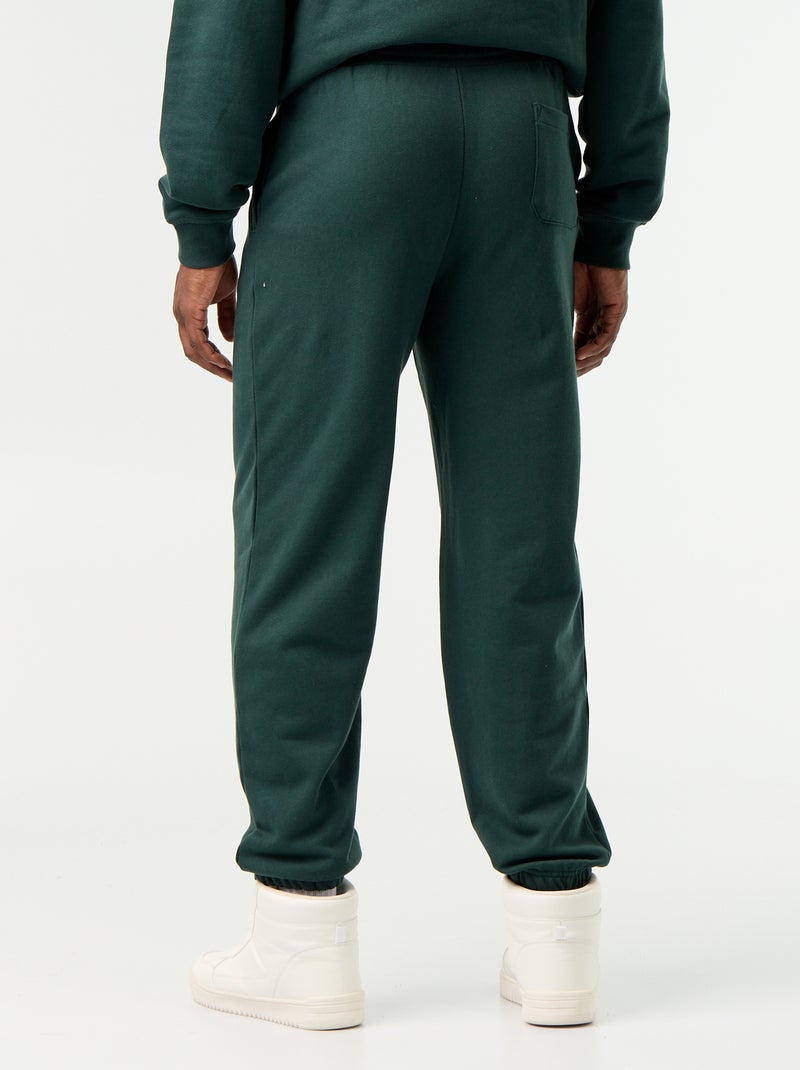 Pantaloni jogging in felpa tinta unita Verde - Kiabi