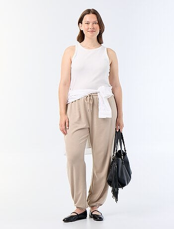 Pantaloni jogging in french terry