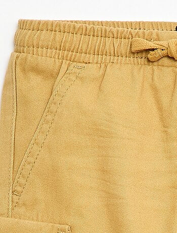 Pantaloni jogging in twill con tasche con patta