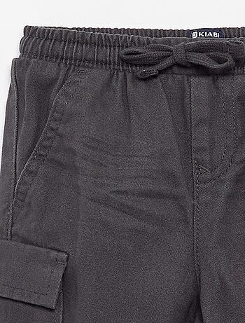Pantaloni jogging in twill con tasche con patta