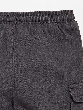 Pantaloni jogging in twill con tasche con patta